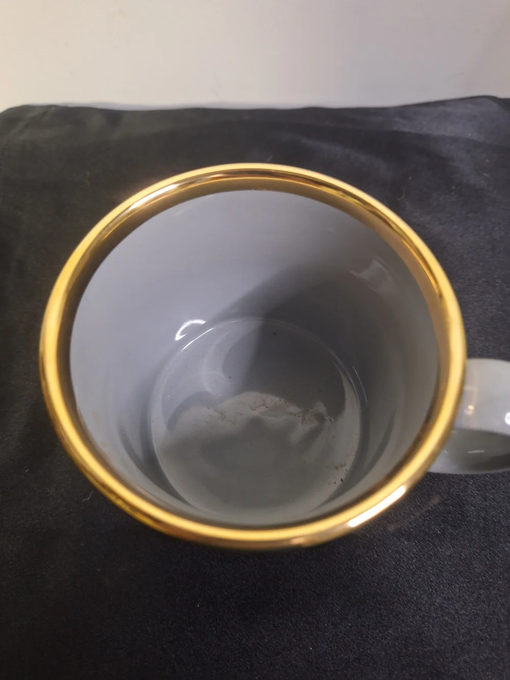 Vintage Gold-Trim Gray 